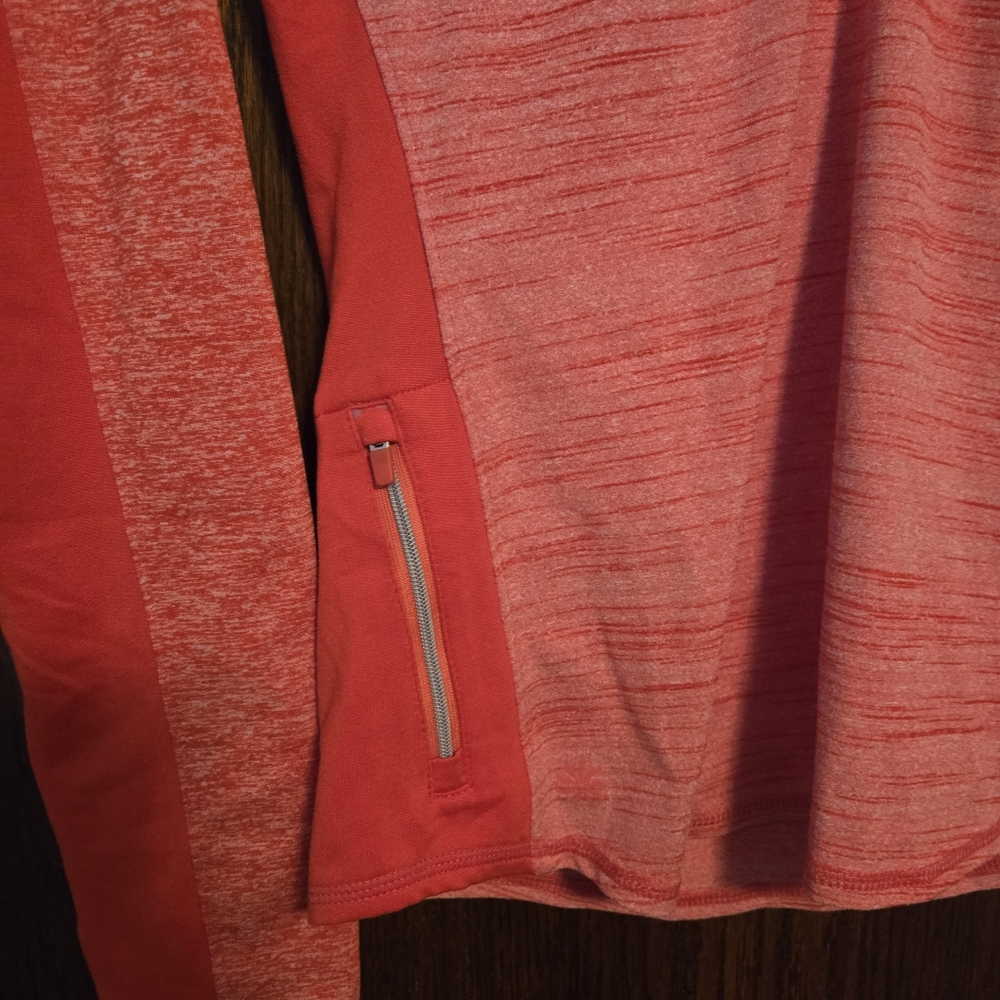 Athleta Running Wild Half Zip Women's Coral Athletic Jacket - Picture 4 of 6